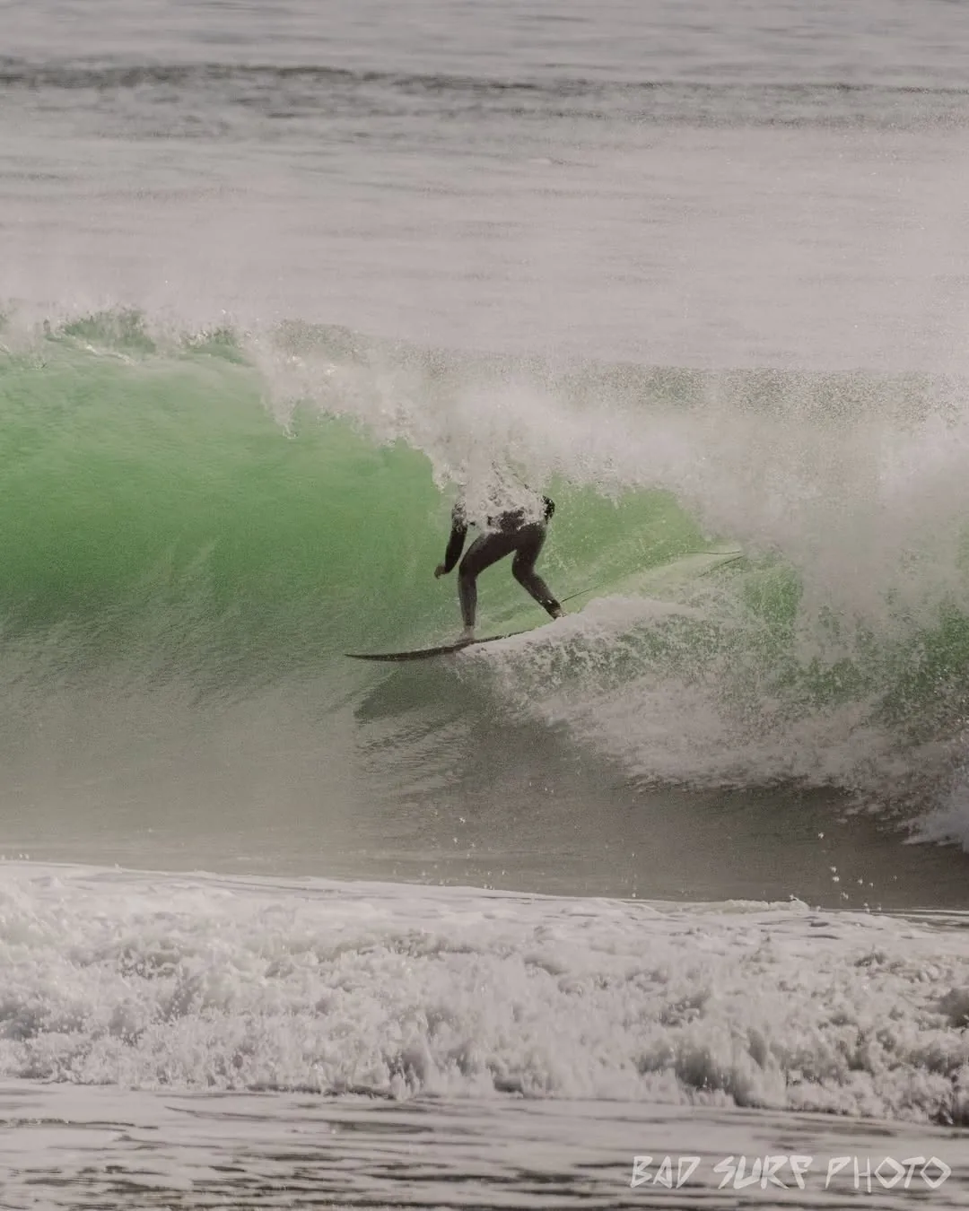 Surfista a entrar na secção tubular